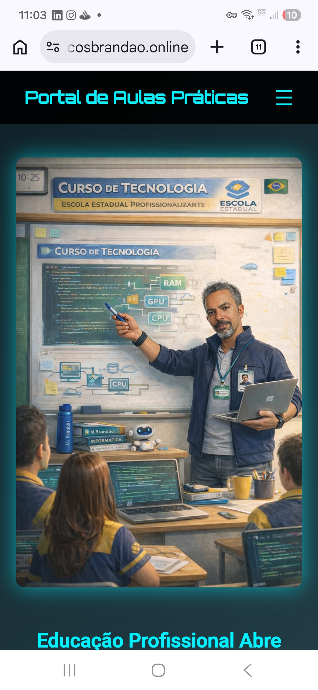 Portal de Aulas Práticas.